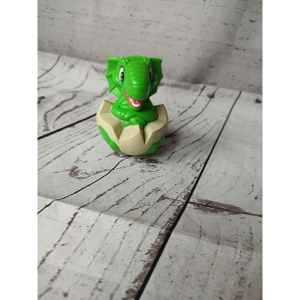 Green Dragon Dinosaur In An Egg Plastic Egg Toy 2001